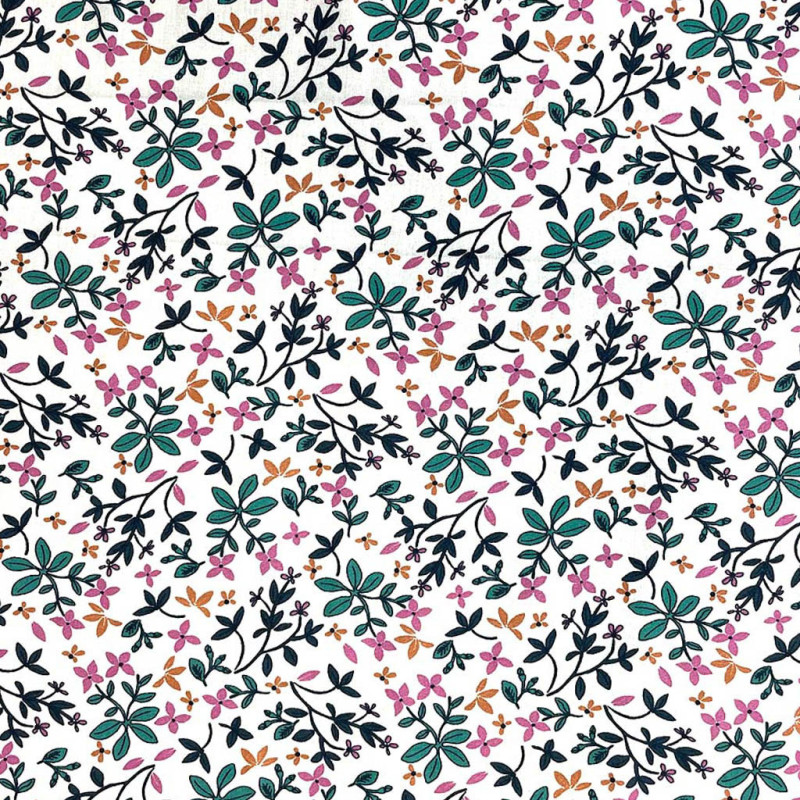 Algodón estampado PETIA Crudo / Multicolor vintage